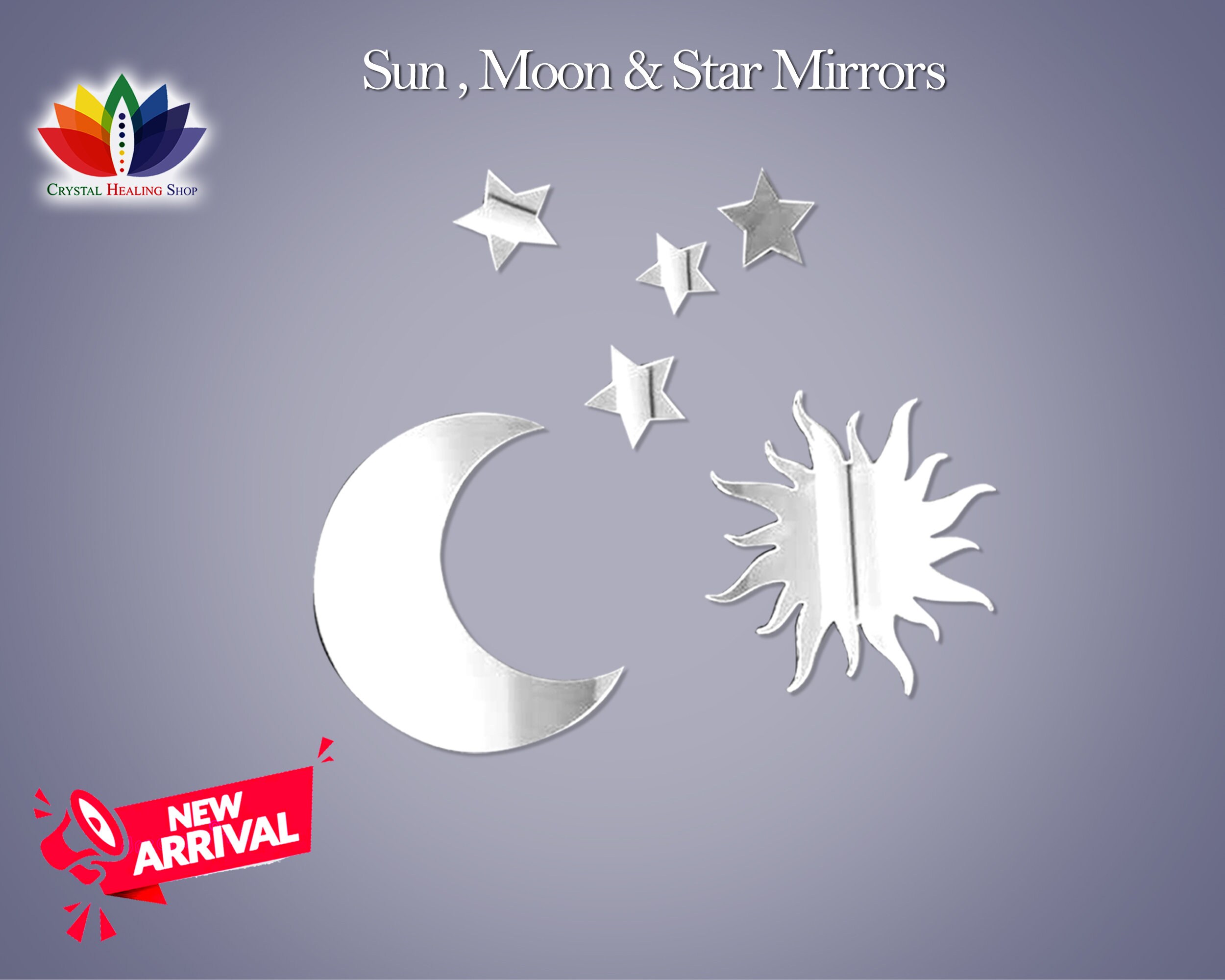 Hanging Wall Mirror Sun/Star/Moon Mirror Interior Design Set Etsy