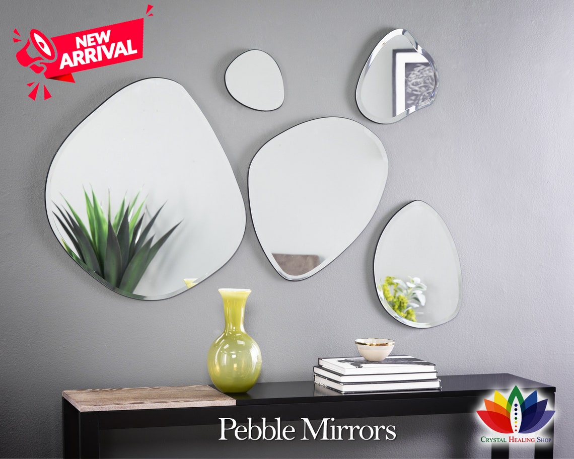 Pebble Mirrors Interior Design Hanging Wall Home Interior Etsy