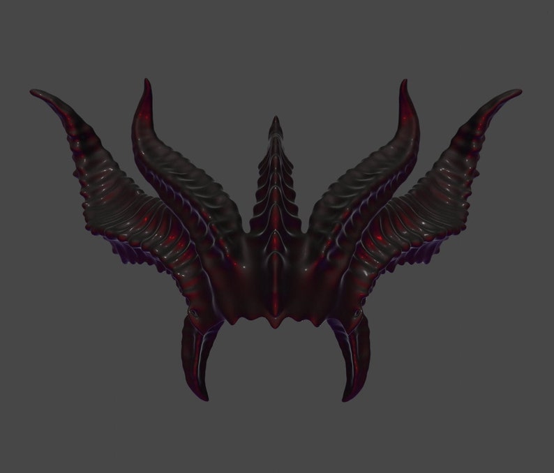 Lilith Horns Cosplay STL for 3d Printing Etsy