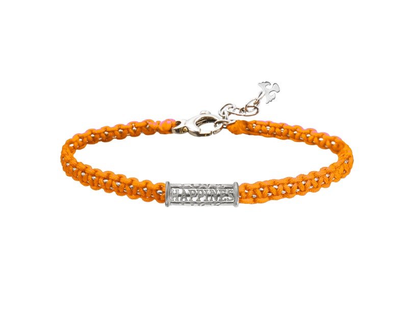 Happiness Orange Sacral Chakra Bracelet With Luck Charm Luck Love Money and Health Bracelet Good Luck Bracelet Spiritual Gift For Yogi