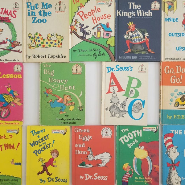 Vintage Dr. Seuss Books / Vintage Berenstain / 1950;60;70;80 / Beginners Book/ Bright and Early / Book Club Edition / Choose One