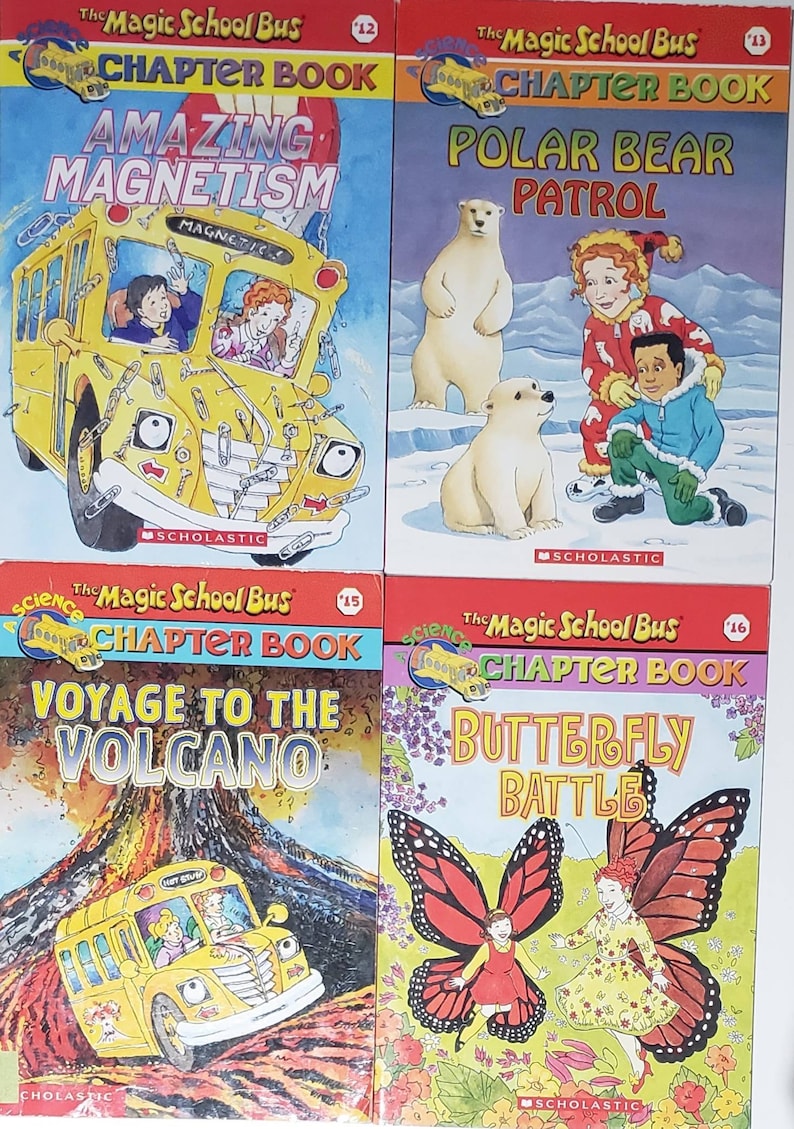 The Magic School Bus Chapter Books by Scholastic/ Vintage Book 1990s