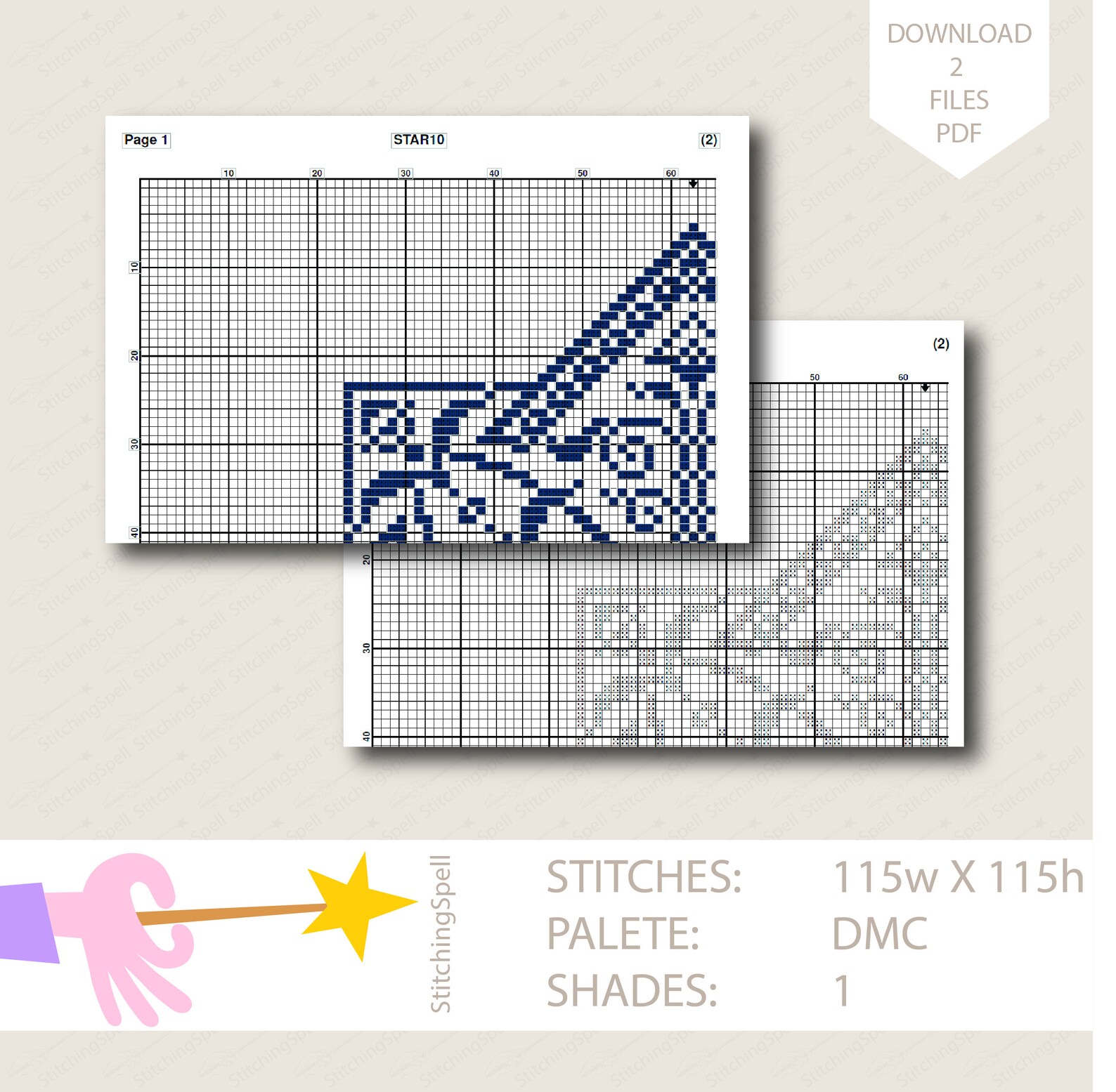 Shooting Star Cross Stitch Pattern Daily Cross Stitch