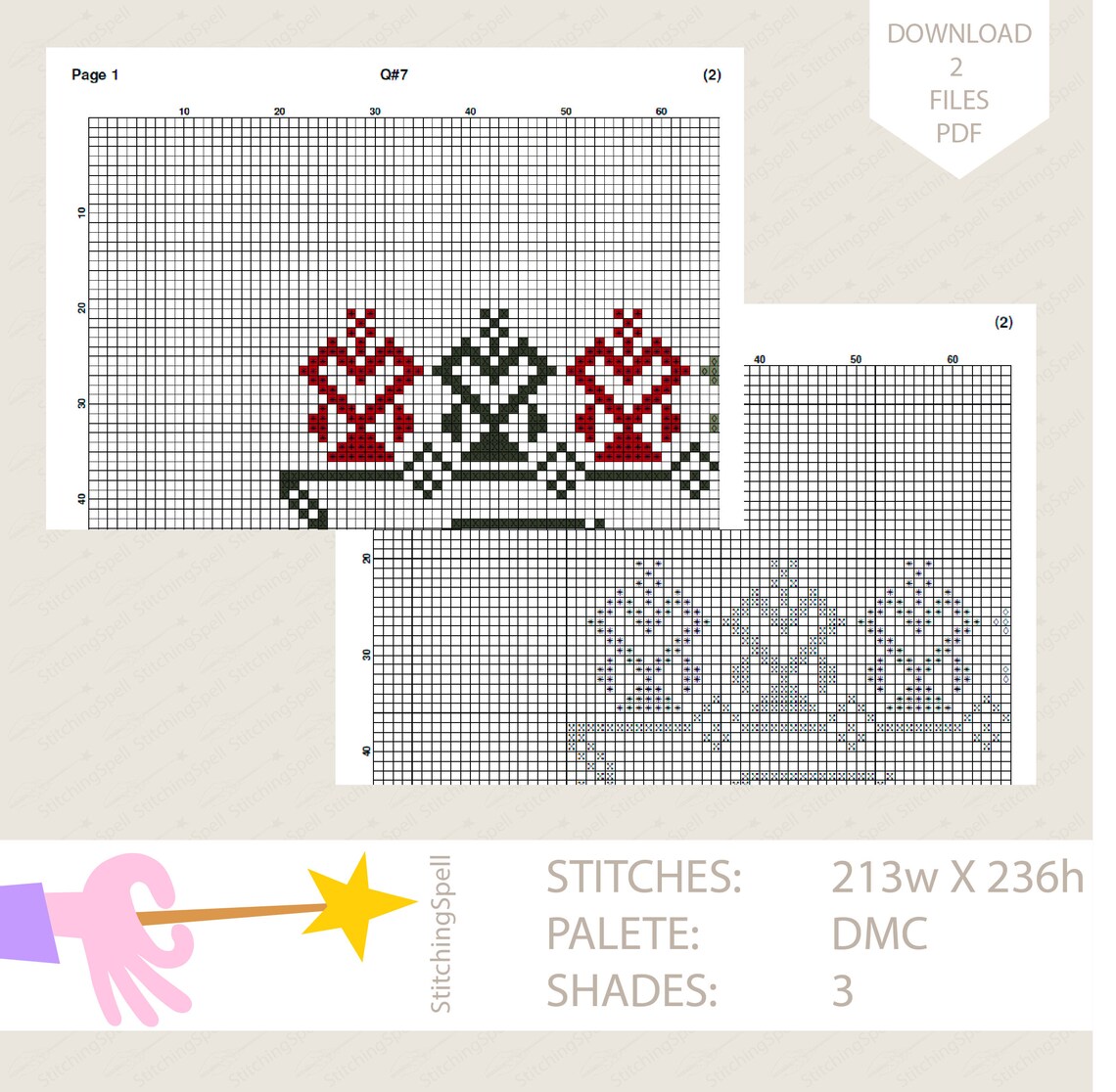 Quaker Cross Stitch Pattern PDF Sampler Quaker Ornament Etsy