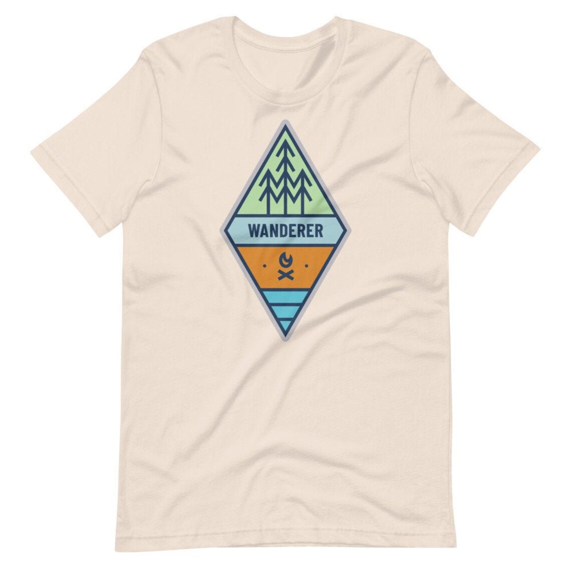 Wanderer Shirt Graphic Tee Hiking Shirt Mountain TShirt | Etsy