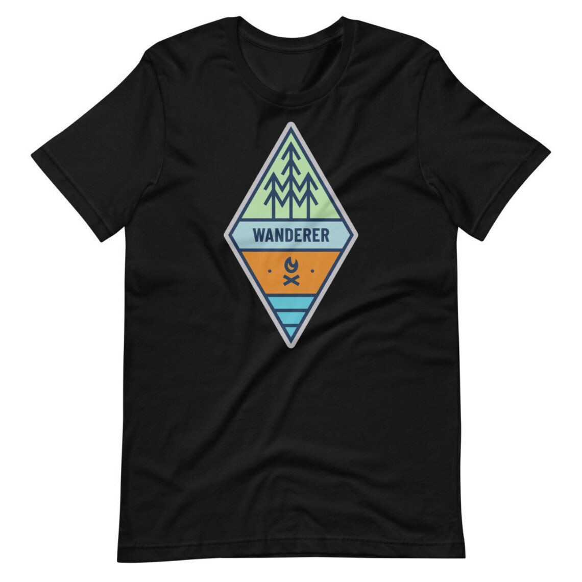 Wanderer Shirt Graphic Tee Hiking Shirt Mountain TShirt | Etsy