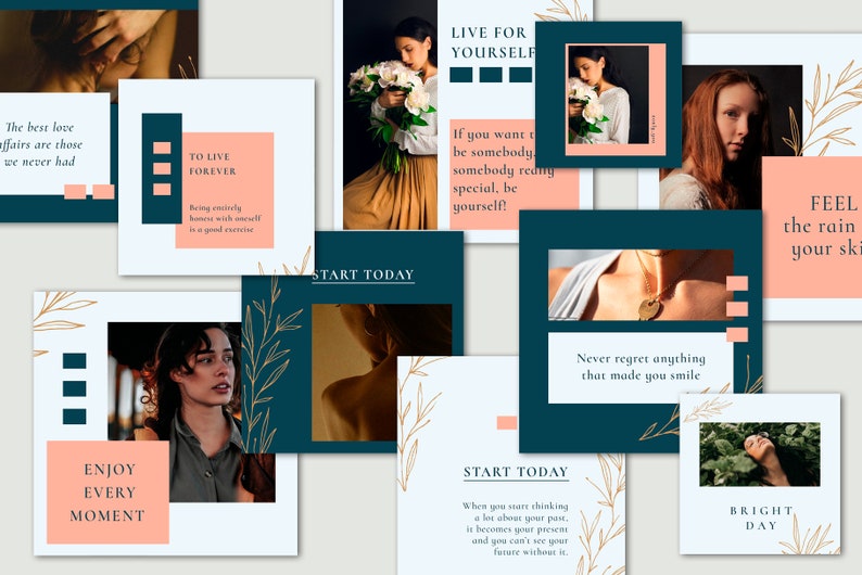Canva Instagram Puzzle Template for Small Businesses and | Etsy
