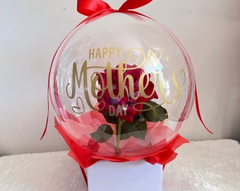 Mother's Day gift Birthday Gifts Anniversary Gifts Balloon Flowers Single Rose