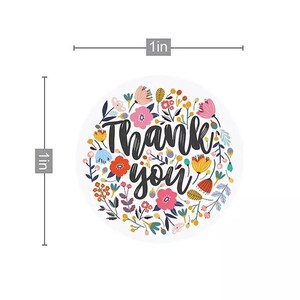 thank you stickers 1inch 25mm thank you labels packaging etsy
