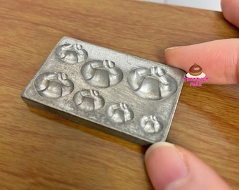 Mini Baking Oven Croissant Metal Mold | Miniature Baking | Cook edible mini food