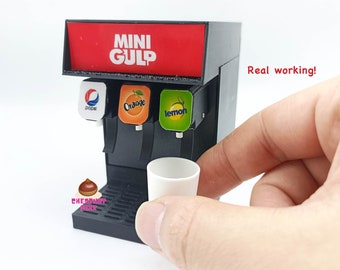 Miniature REAL 3in1 Soda Water Dispenser : Miniature real cooking kitchen