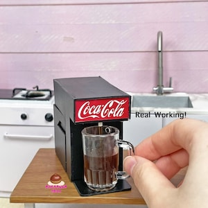 Miniature REAL Soda Water Dispenser : Miniature real cooking kitchen