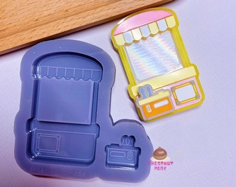 Resin Shaker Mold : kawaii grabber claw machine, cute resin silicone mould , resin craft supplies
