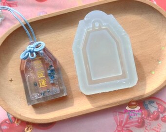 Kawaii Janese Lucky Pouch Charm resin shaker silicone cute shaker mold square