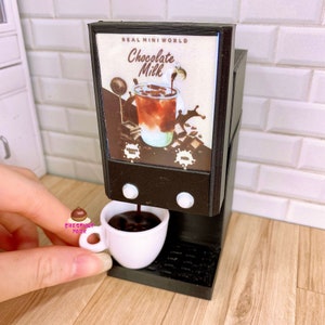 Miniature REAL 2in1 Choco Latte Dispenser : Miniature real cooking kitchen