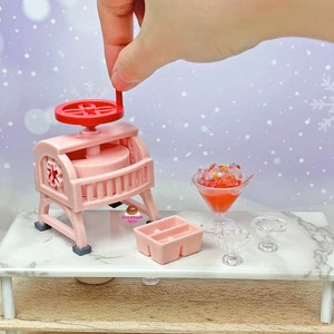 Miniature Cooking Ice Shaver Pink: Cooking Tiny Food | Miniature kitchen set