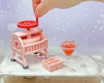 Miniature Cooking Ice Shaver Pink: Cooking Tiny Food | Miniature kitchen set