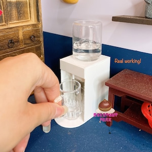 Miniature Cooking Kitchen REAL Water Dispenser : Miniature real cooking kitchen