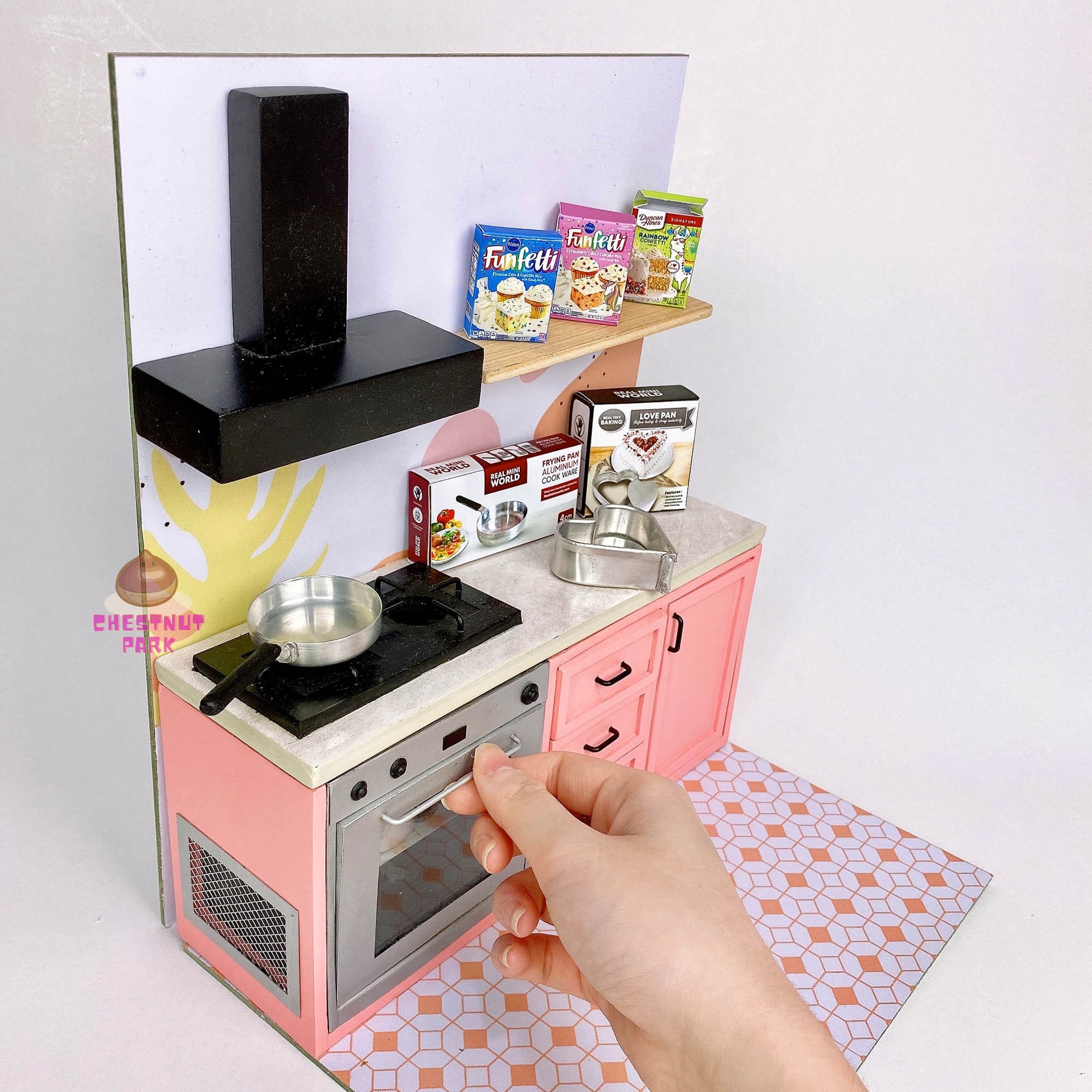 Tiny Baking Set | Miniature REAL Cooking & Baking 2in1 Oven Stove Set