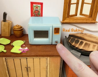 Miniature Cooking REAL USB Oven Blue : Bake mini cakes | Tiny Cooking Kitchen | Mini Baking