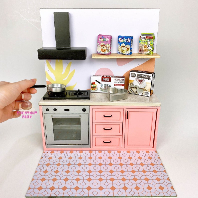 Miniature Kitchen That Works REAL 2in1 Baking & Cooking Etsy