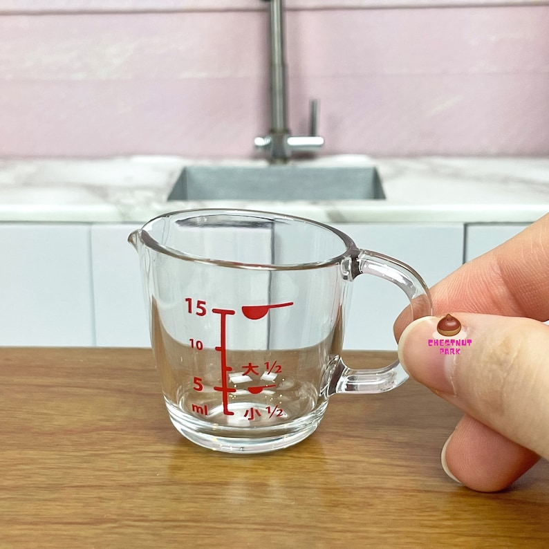 Mini Baking Miniature Measuring Cup Miniature Kitchen for Tiny Food image 2