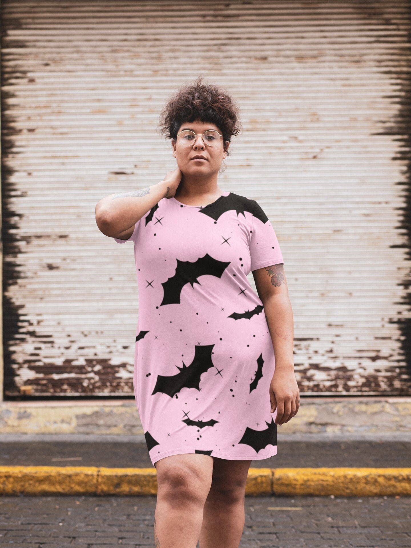 Pink Goth Dressgoth Plus Size Dress 