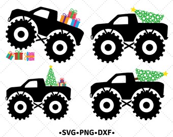 Download Monster Truck Svg Etsy PSD Mockup Templates