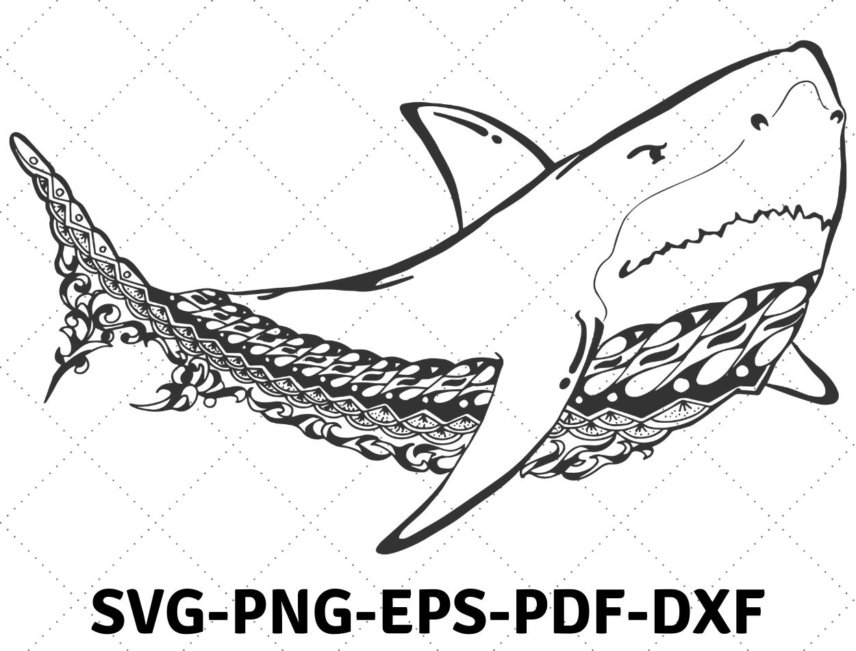 Free Free 77 Shark Mandala Svg SVG PNG EPS DXF File