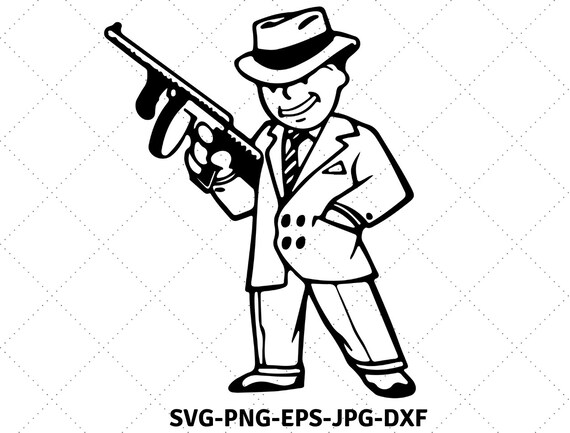 Download Vault Boy Svg Mafia Vector Clip Art Image Files Etsy
