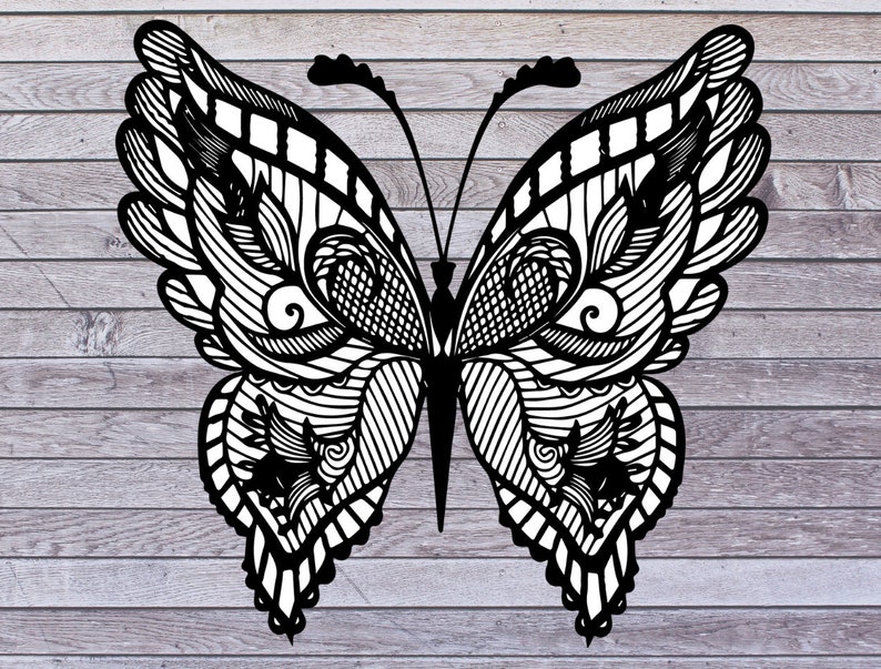 Free Free 169 Zentangle Butterfly Mandala Svg SVG PNG EPS DXF File