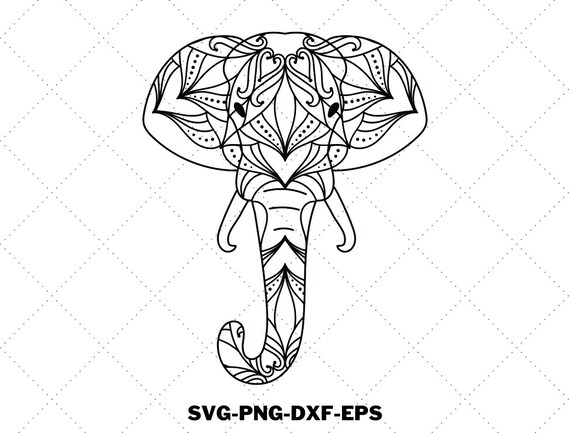 boycot Vergelijkbaar hond Olifant in Mandala Style SVG Elephant mandala SVG Design - Etsy België