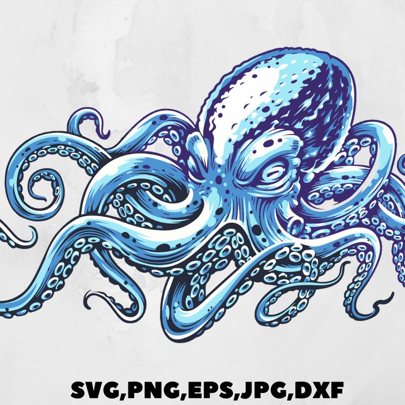 Octopus Cut File - Etsy