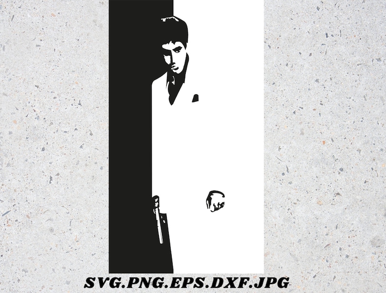 Scarface Poster SVG TonMontana Scarface SVG cut file Digital | Etsy