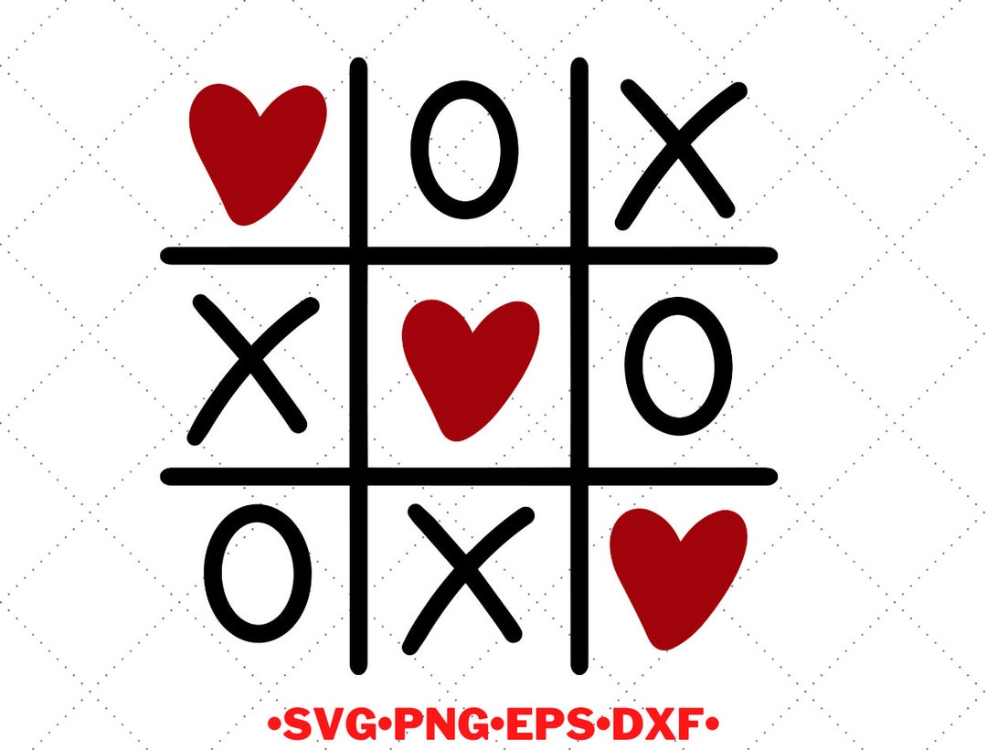 Tic Tac Toe SVG Tic Tac Toe Valentine’s SVG Tic Tac - Etsy UK