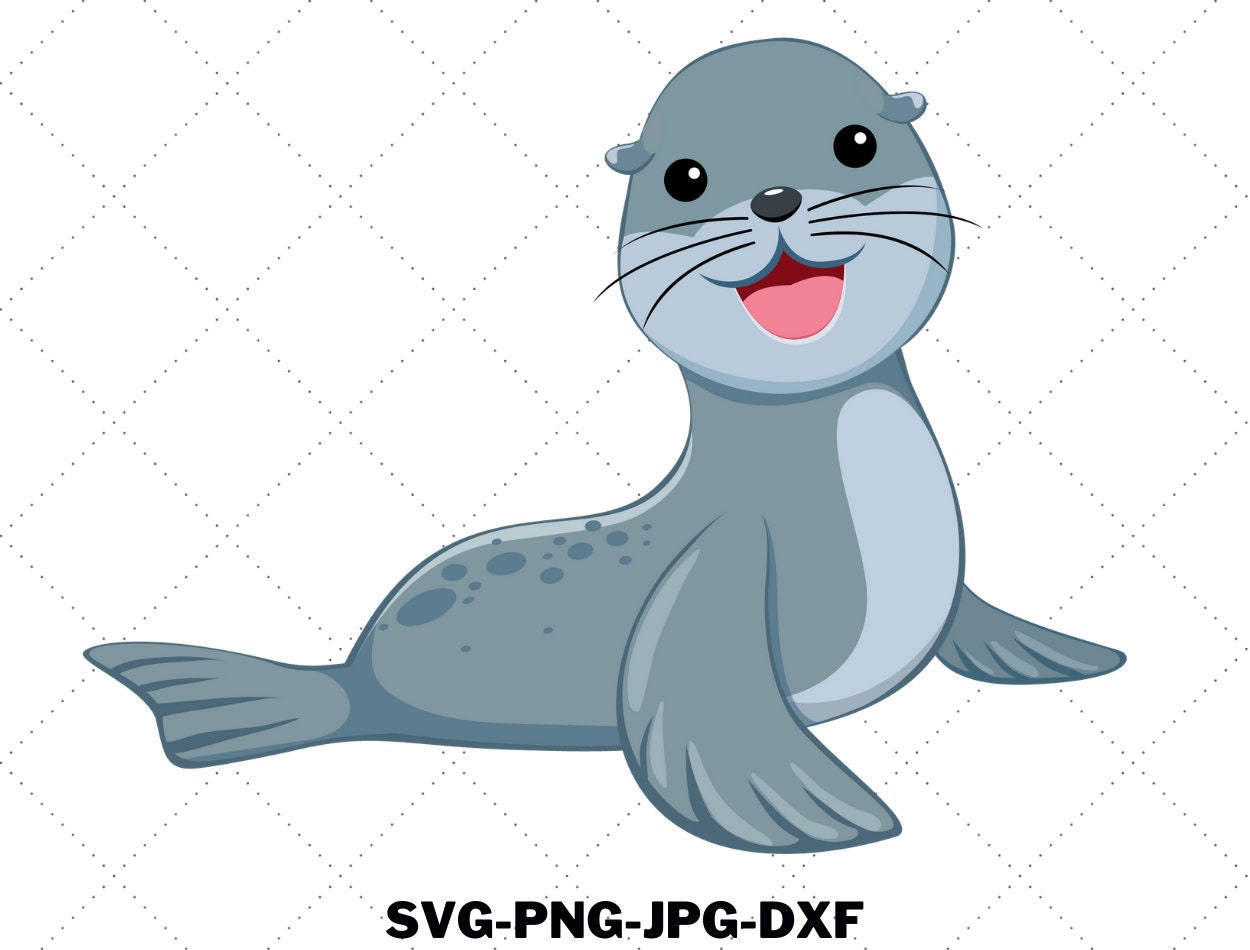 Cute Seal SVG Cute Svg Cartoon Svg Clip Art Image - Etsy Cute Seal SVG Cute Svg Cartoon Svg Clip Art Image - Etsy