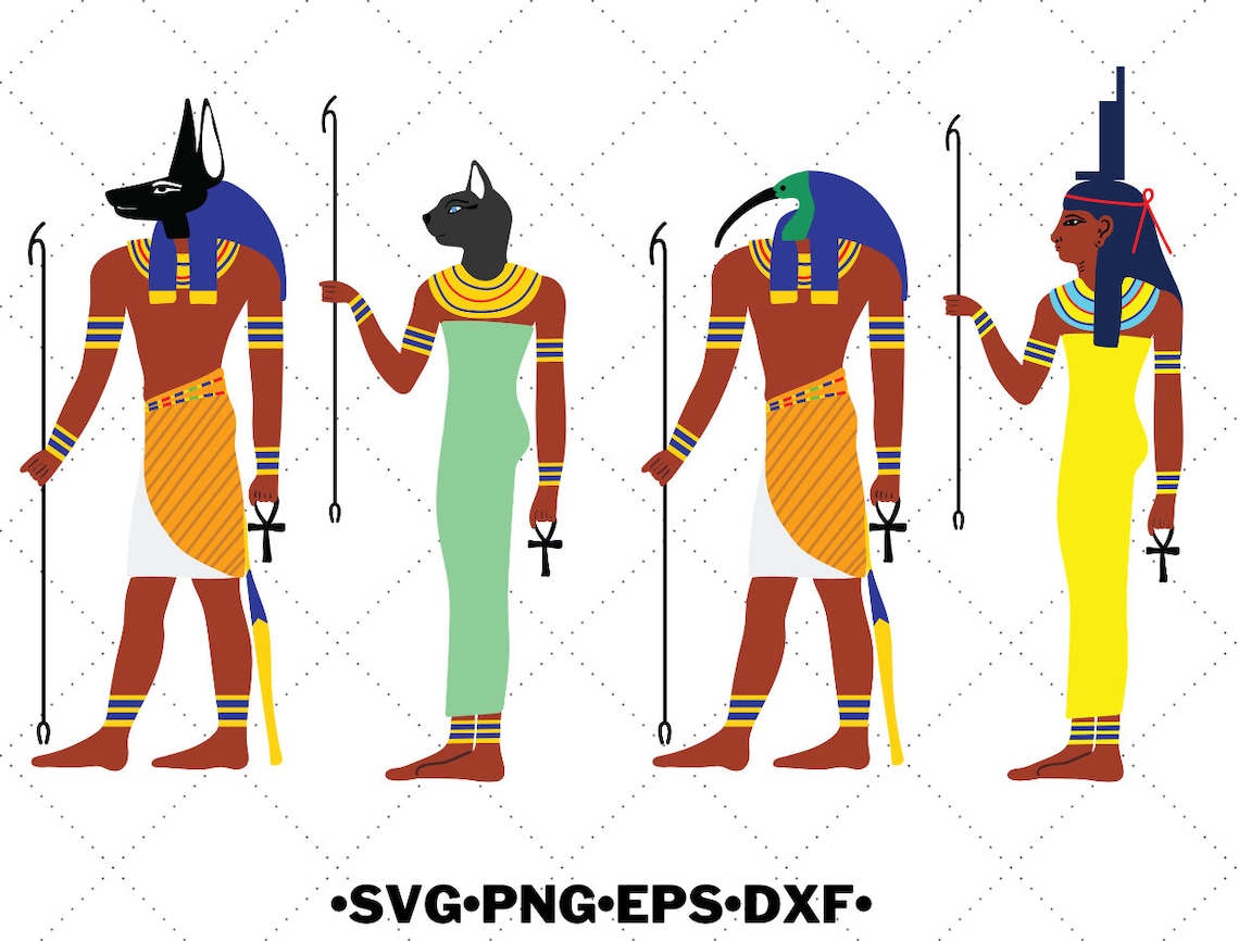 Ägyptische Götter-und-Göttinnen-SVG Mythologie SVG Eps | Etsy