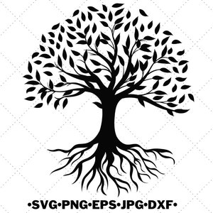 Hand-drawn-tree-life SVG - Tree of life svg Jpg - Eps - Dxf - Svg - Digital files - Print t-shirt - cricut and silhouette - Clip Art Active