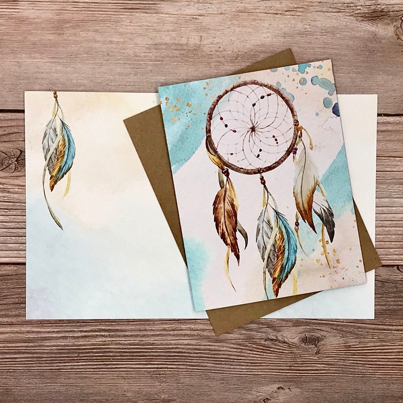 Turquoise Thank You Notes Etsy