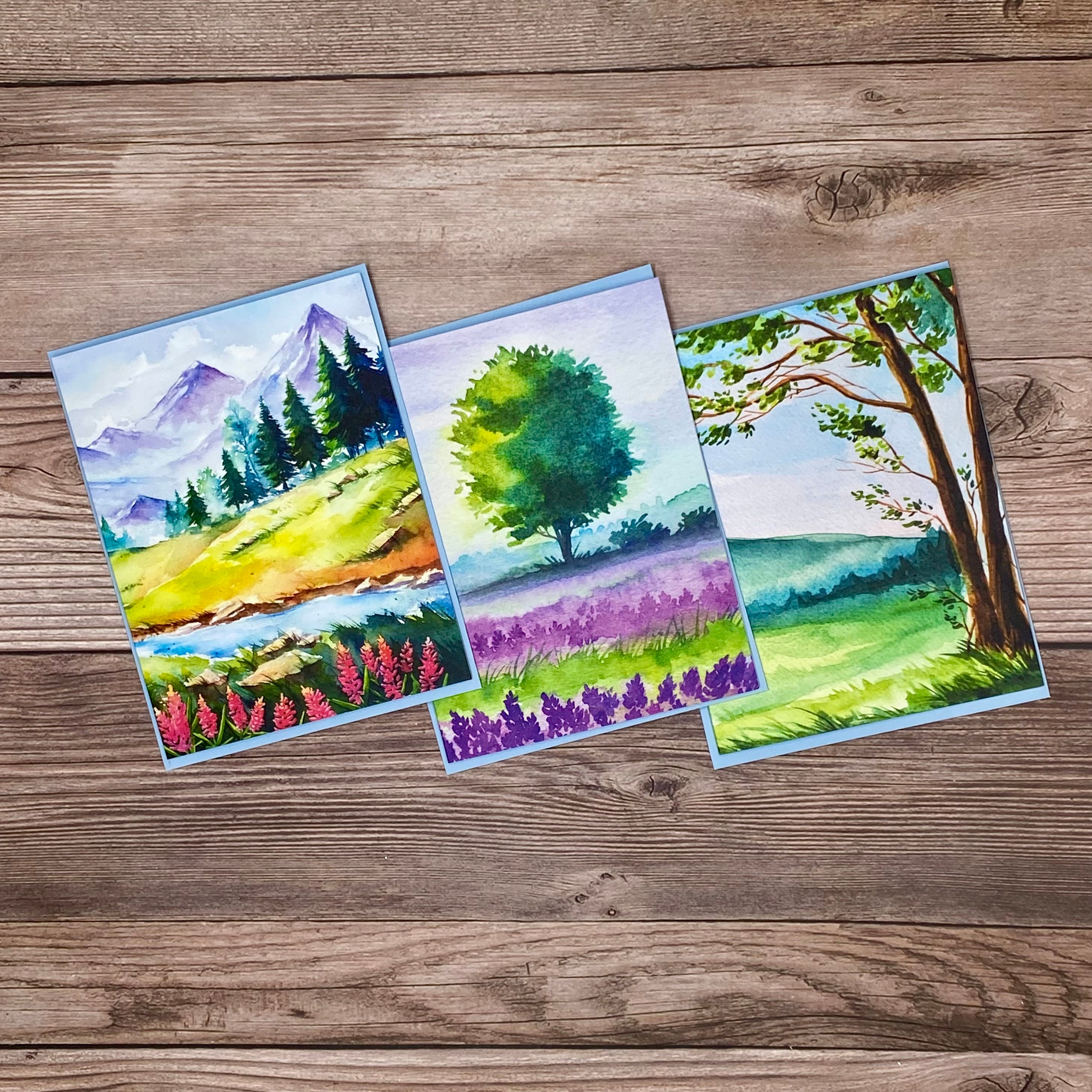 Imagination Watercolor Postcards - Unique Decor and Gifts - Total