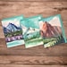 Watercolor Mountain Landscapes -12 card gift set - high-end luxury greeting cards, thank you cards, birthday card, all-occasion cards 