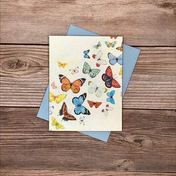 Printable Butterfly Thank You Cards Etsy