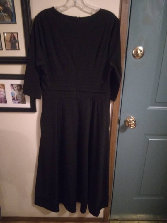 Vintage plus size black dress