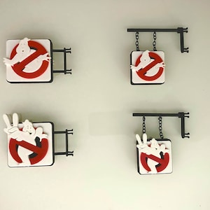 Ghostbuster Kenner Fire House 3D Printed Signs