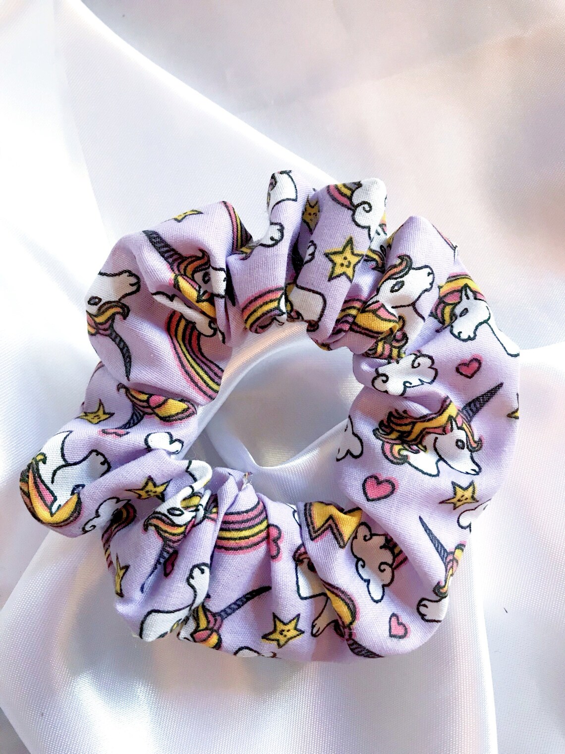 Handmade Unicorn Scrunchie Festival Accessories Gifts for Etsy