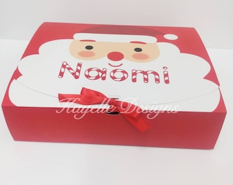 パーソナライズされたクリスマスイブボックス | クリスマスギフトボックス | 赤いサンタボックス | 赤いサンタのクリスマスギフトボックス |