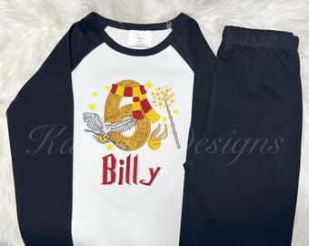 Children Personalised Wizard birthday pyjamas| Birthday |