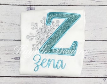 Camiseta personalizada Frozen Floco de Neve para meninas | Aniversário | Bordado | Aniversário Frozen | Floco de Neve