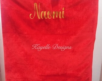 large red santa ensacark