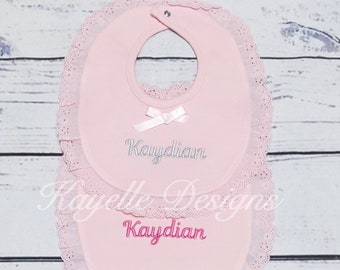 Personalised baby bib | new baby present | baby shower gift |